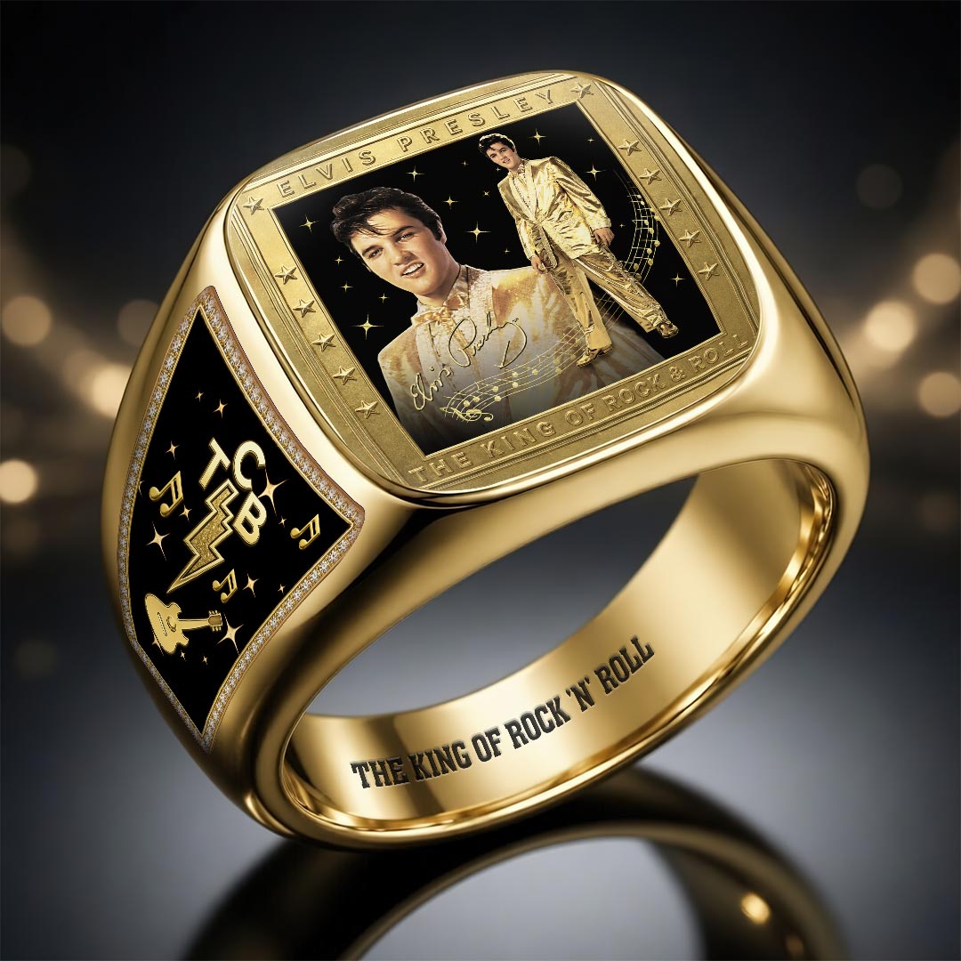 Elvis Presley 3D Engraved Ring – HOATT18839