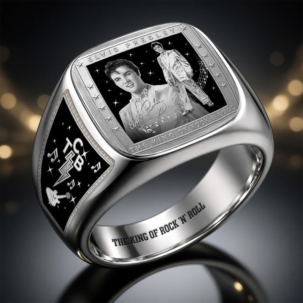 Elvis Presley 3D Engraved Ring – HOATT18839