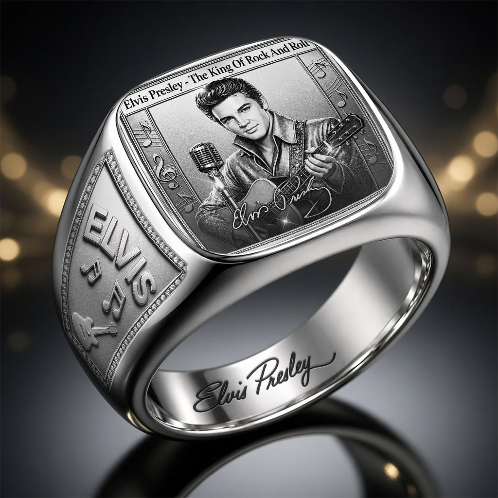 Elvis Presley 3D Engraved Ring – HOATT18938