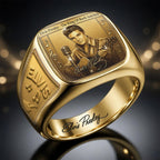 Elvis Presley 3D Engraved Ring – HOATT18938