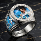 Elvis Presley 3D Engraved Ring – HOATT18824