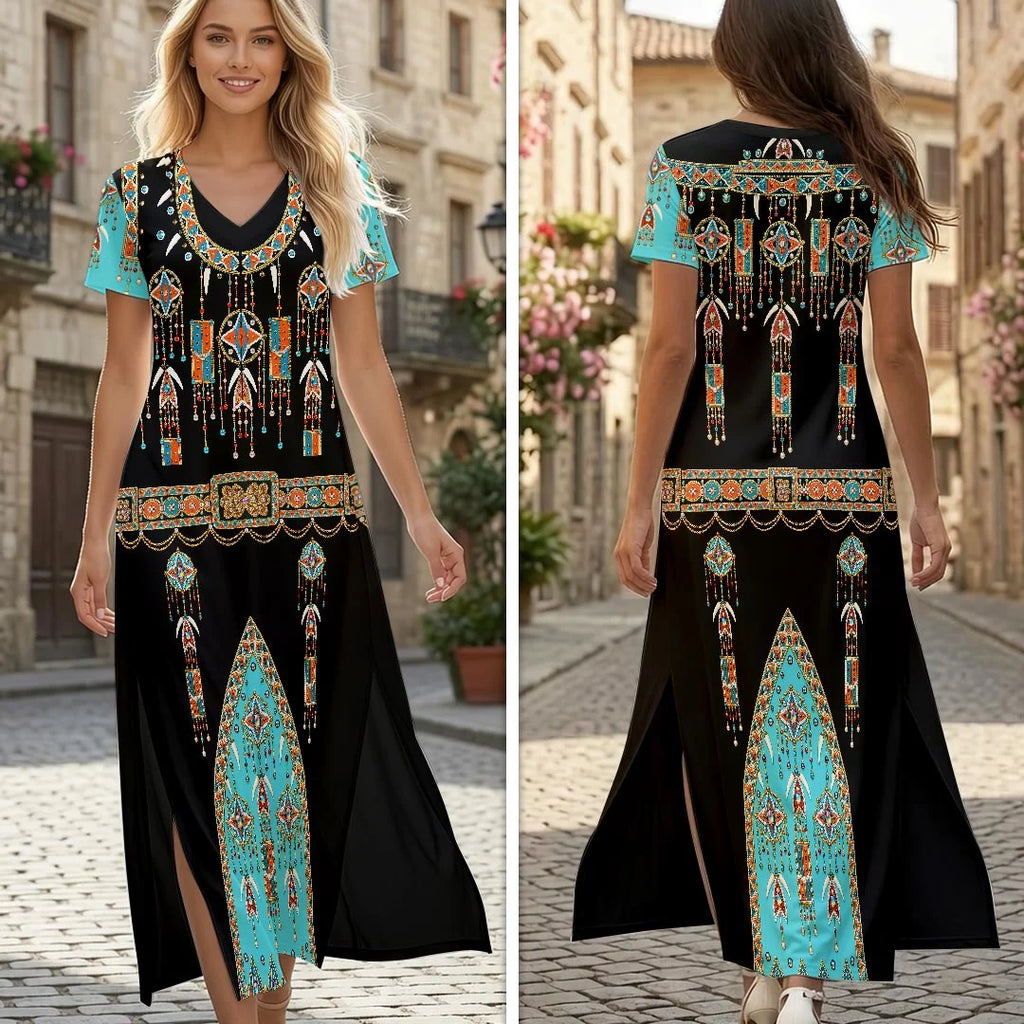 Elvis Presley Short Sleeve Maxi Dress – HOATT20889