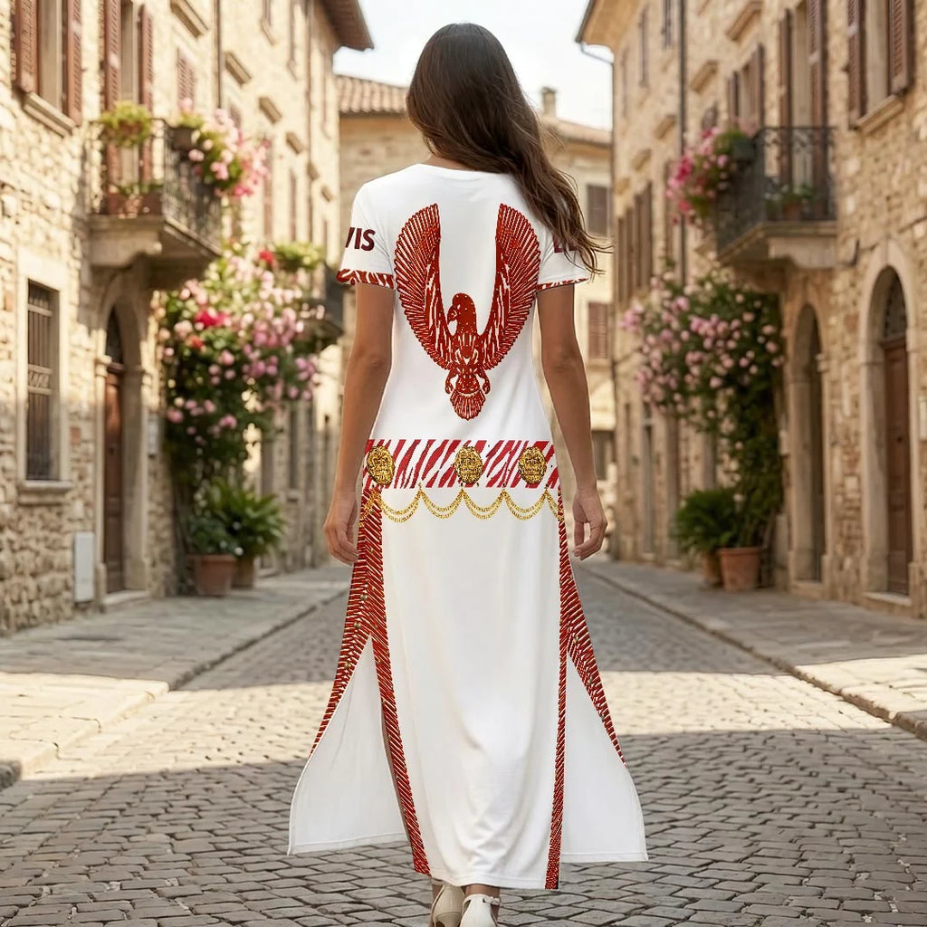 Elvis Presley Short Sleeve Maxi Dress – HOATT20895