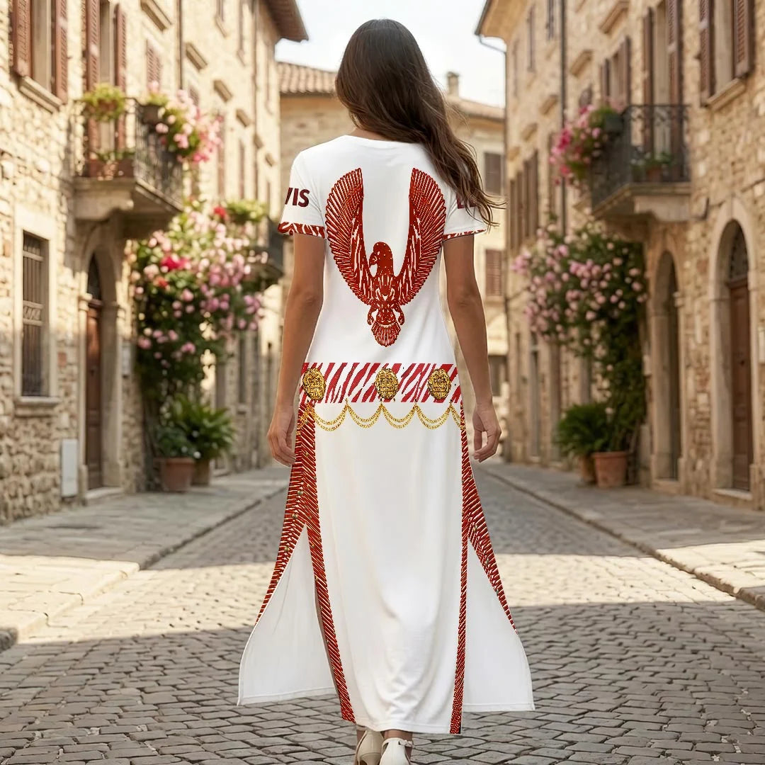 Elvis Presley Short Sleeve Maxi Dress – HOATT20895