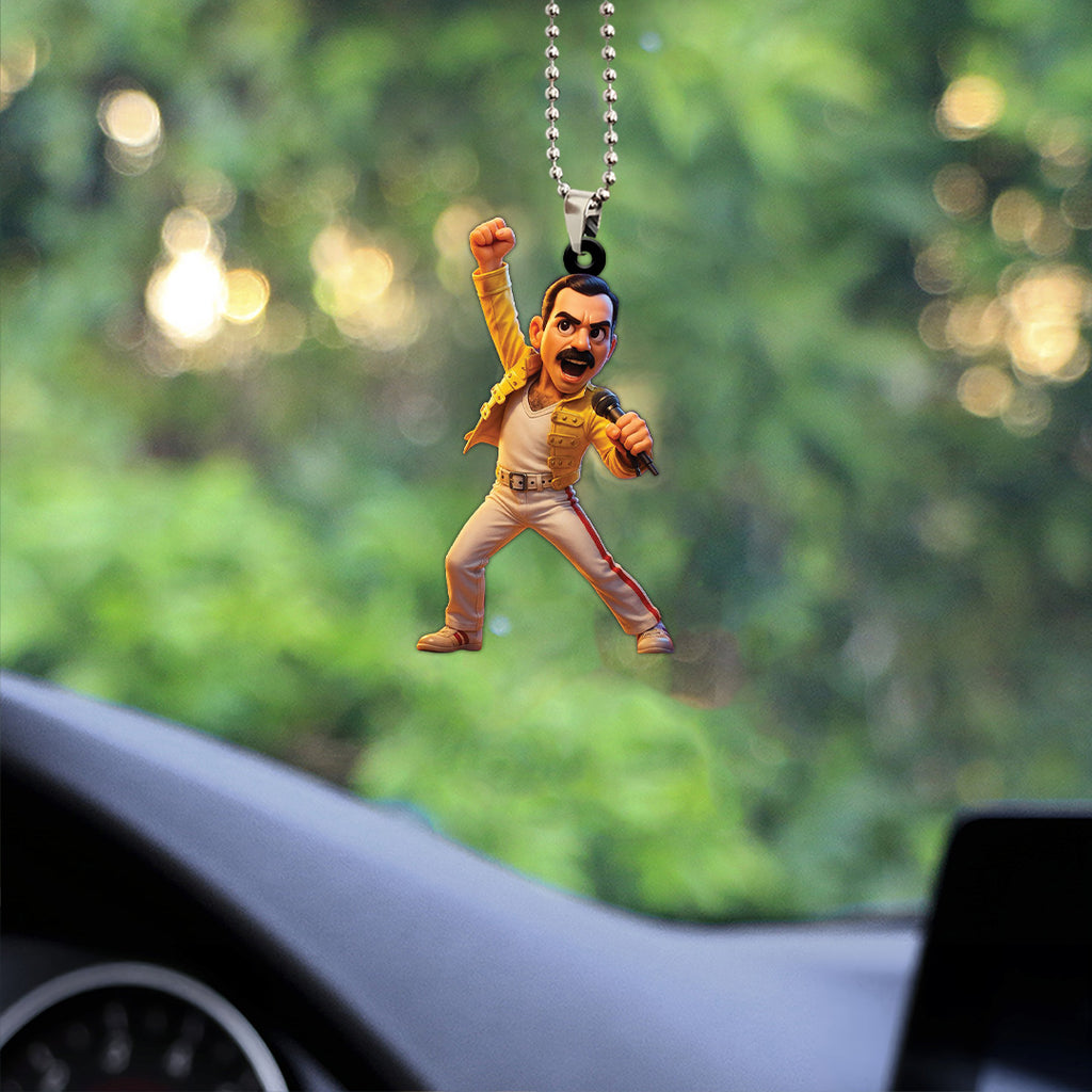 Freddie Mercury Custom Shape 1-sided Acrylic Car Ornament – TMTHU628