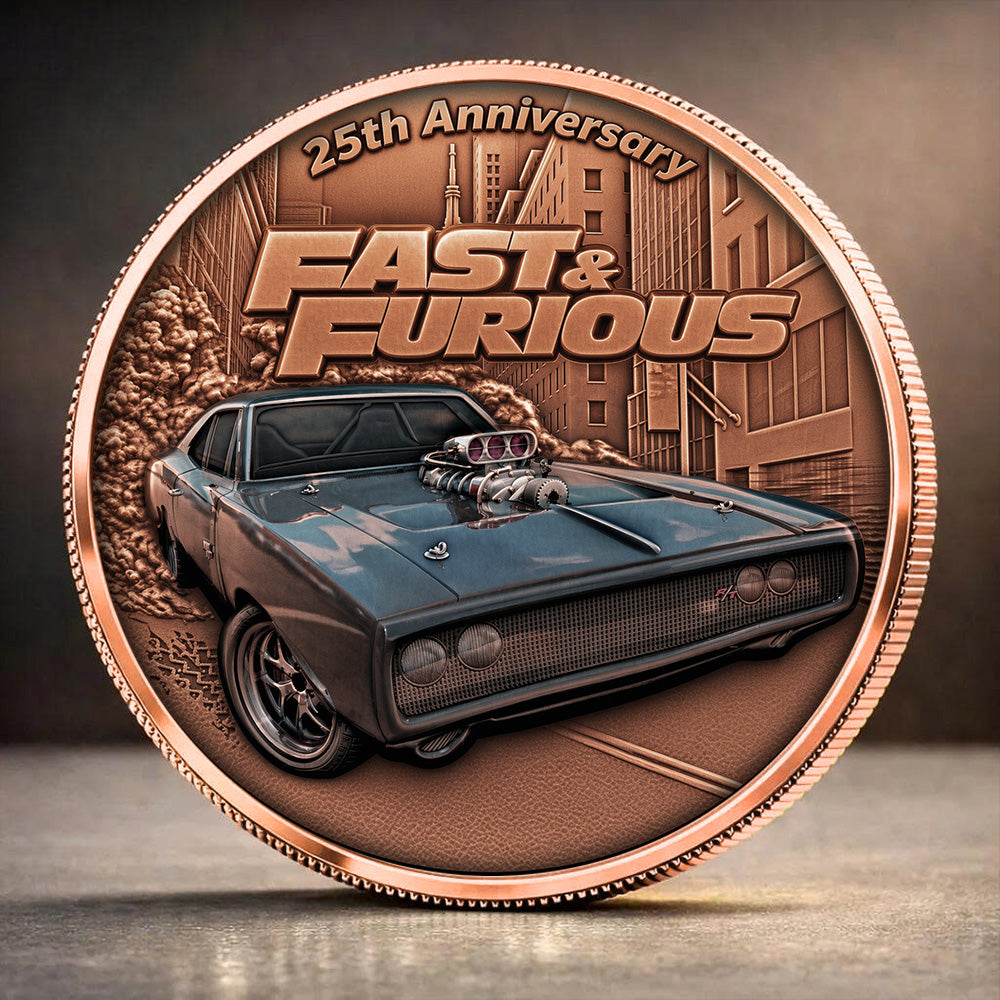 Fast & Furious 25th Anniversary Commemorative Coin – TANTN24848