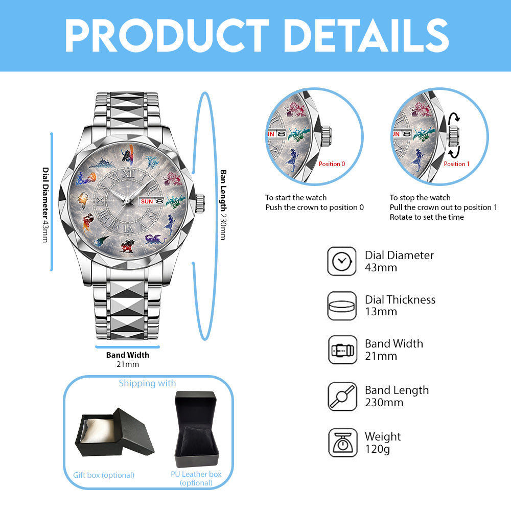 Final Fantasy Alloy Luxury Quartz Watch – GNE7012
