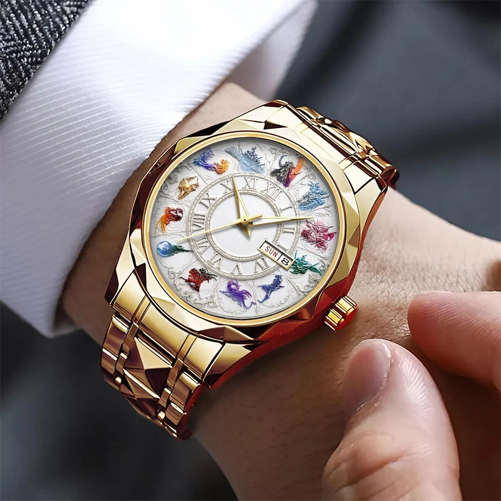 Final Fantasy Alloy Luxury Quartz Watch – GNE8385