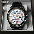 Final Fantasy Black Stainless Steel Watch – GNE8688