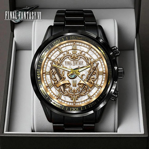 Final Fantasy VII Black Stainless Steel Watch – GNE9010