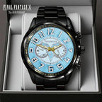 Final Fantasy X x Tidus 25th Anniversary Black Stainless Steel Watch – GNE9169