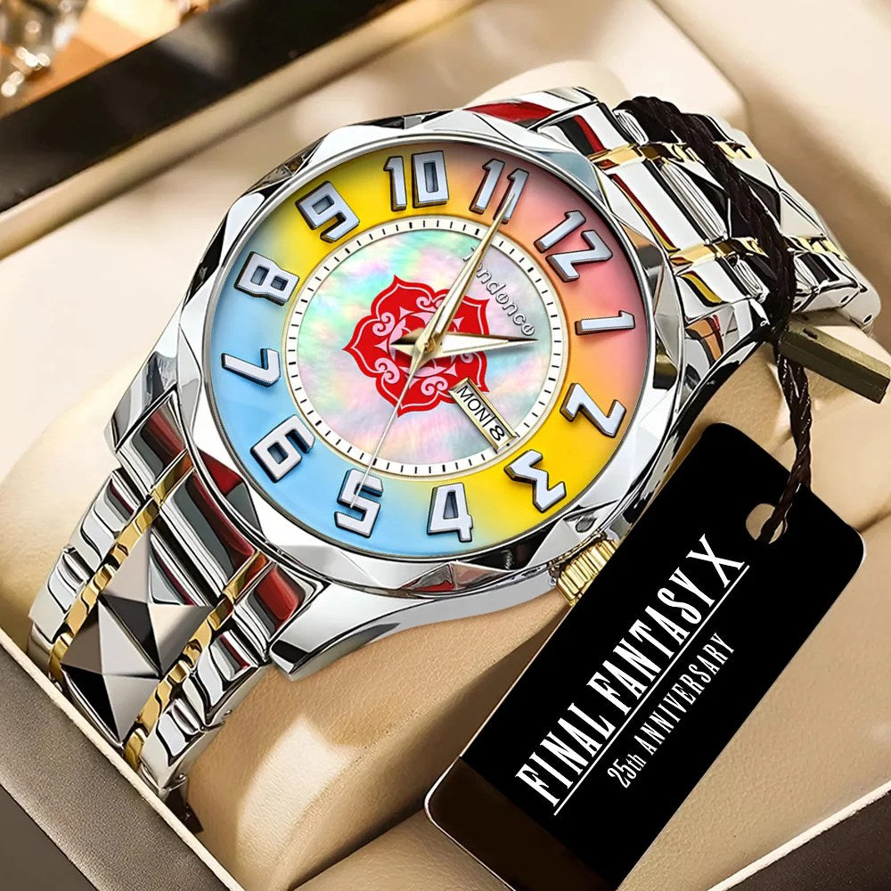 Final Fantasy X x Yuna 25th Anniversary Alloy Luxury Quartz Watch – GNE9166
