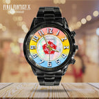 Final Fantasy X x Yuna 25th Anniversary Black Stainless Steel Watch – GNE9167