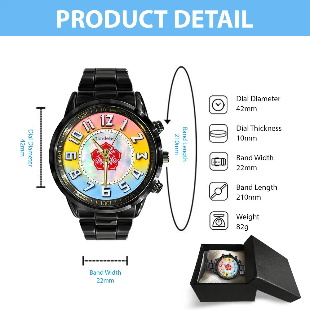 Final Fantasy X x Yuna 25th Anniversary Black Stainless Steel Watch – GNE9167