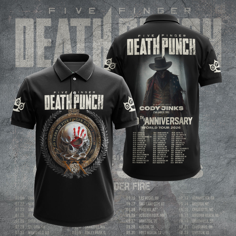 Five Finger Death Punch Tour 2026 3D Apparel – GNE4855