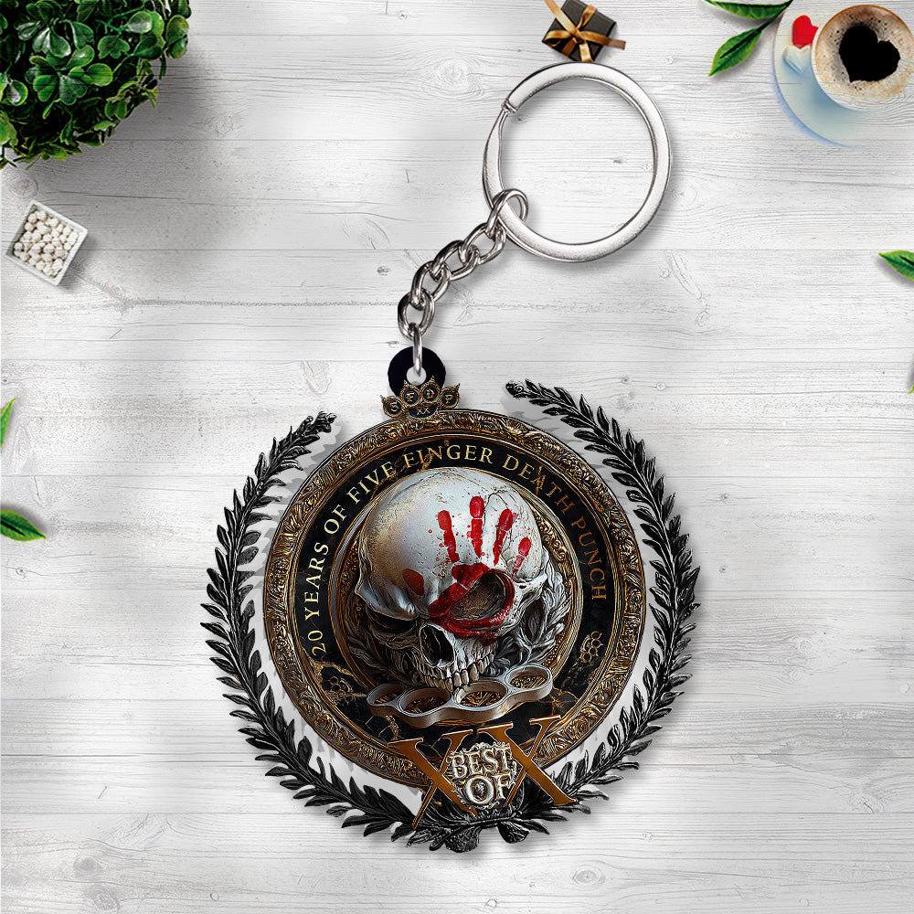 Five Finger Death Punch Tour 2026 Custom Shape 2-sided Keychain – GNE4857