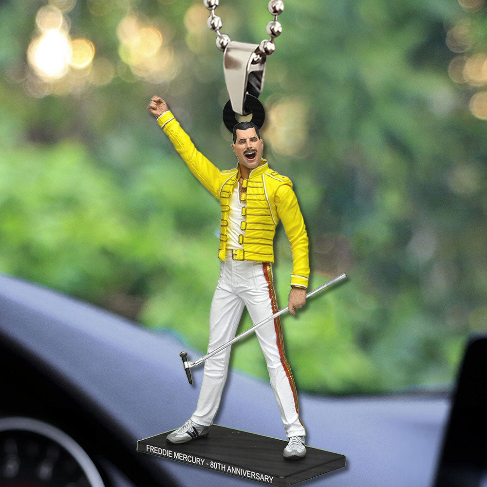 Freddie Mercury Custom shape 2-sided Acrylic Car Ornament – TMTHU2943