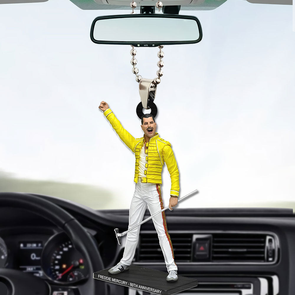 Freddie Mercury Custom shape 2-sided Acrylic Car Ornament – TMTHU2943