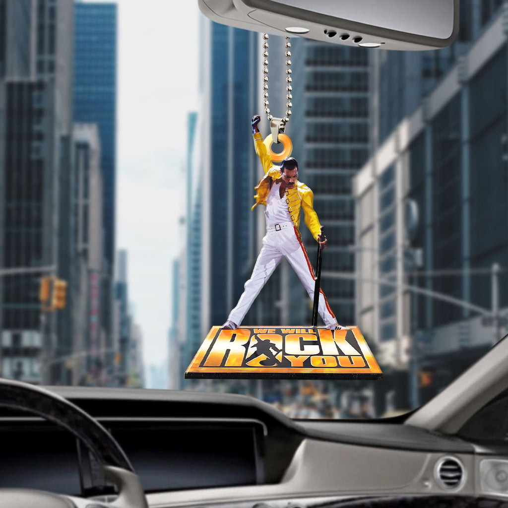Freddie Mercury Custom shape 2-sided Acrylic Car Ornament – HOATT15255