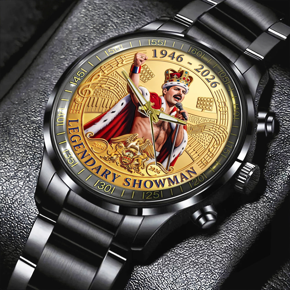 Freddie Mercury 80th Anniversary 2026 Black Stainless Steel Watch – TMTHU5400