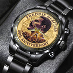 Freddie Mercury 80th Anniversary 2026 Black Stainless Steel Watch – TMTHU5537