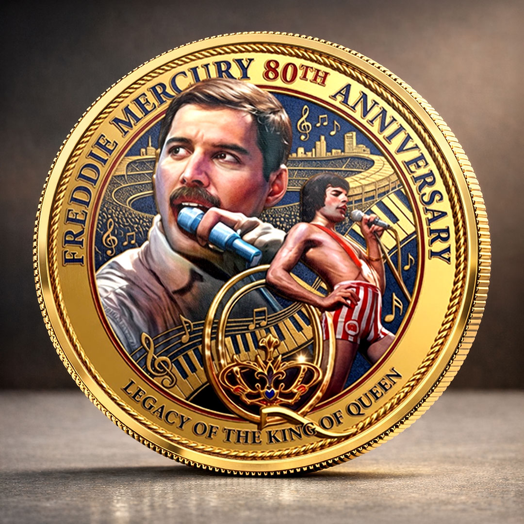 Freddie Mercury 80th Anniversary 2026 Commemorative Coin – TMTHU5329