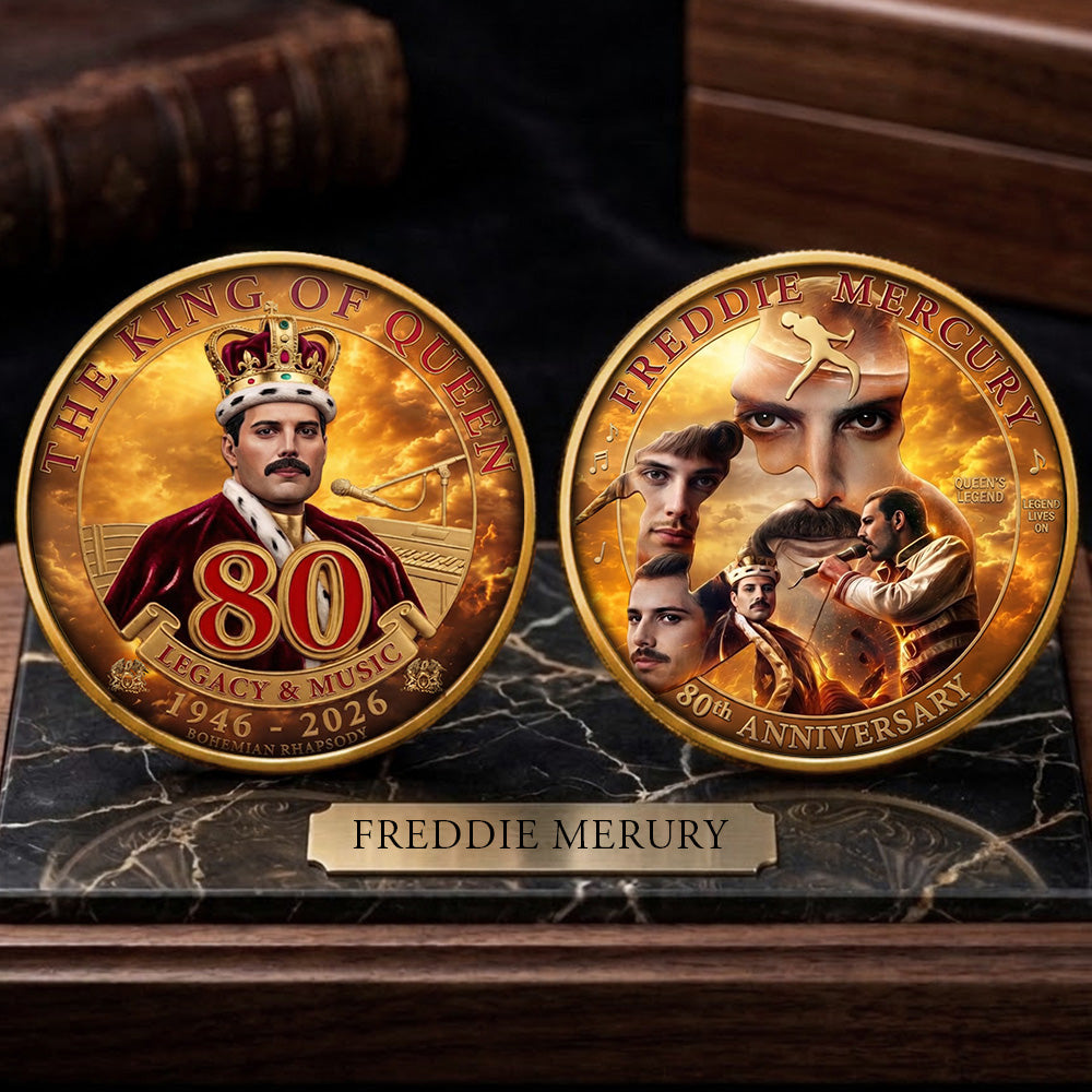Freddie Mercury 80th Anniversary 2026 Commemorative Coin – TMTHU5331