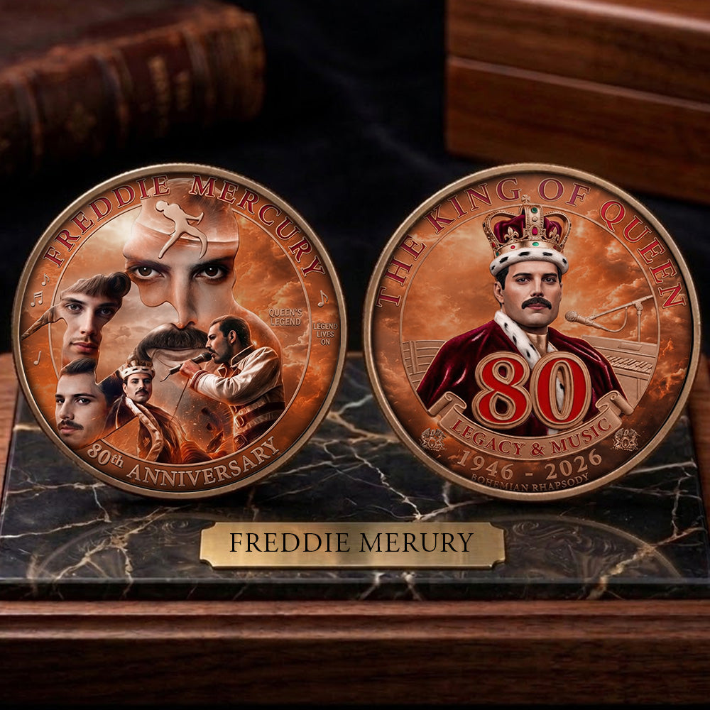 Freddie Mercury 80th Anniversary 2026 Commemorative Coin – TMTHU5331