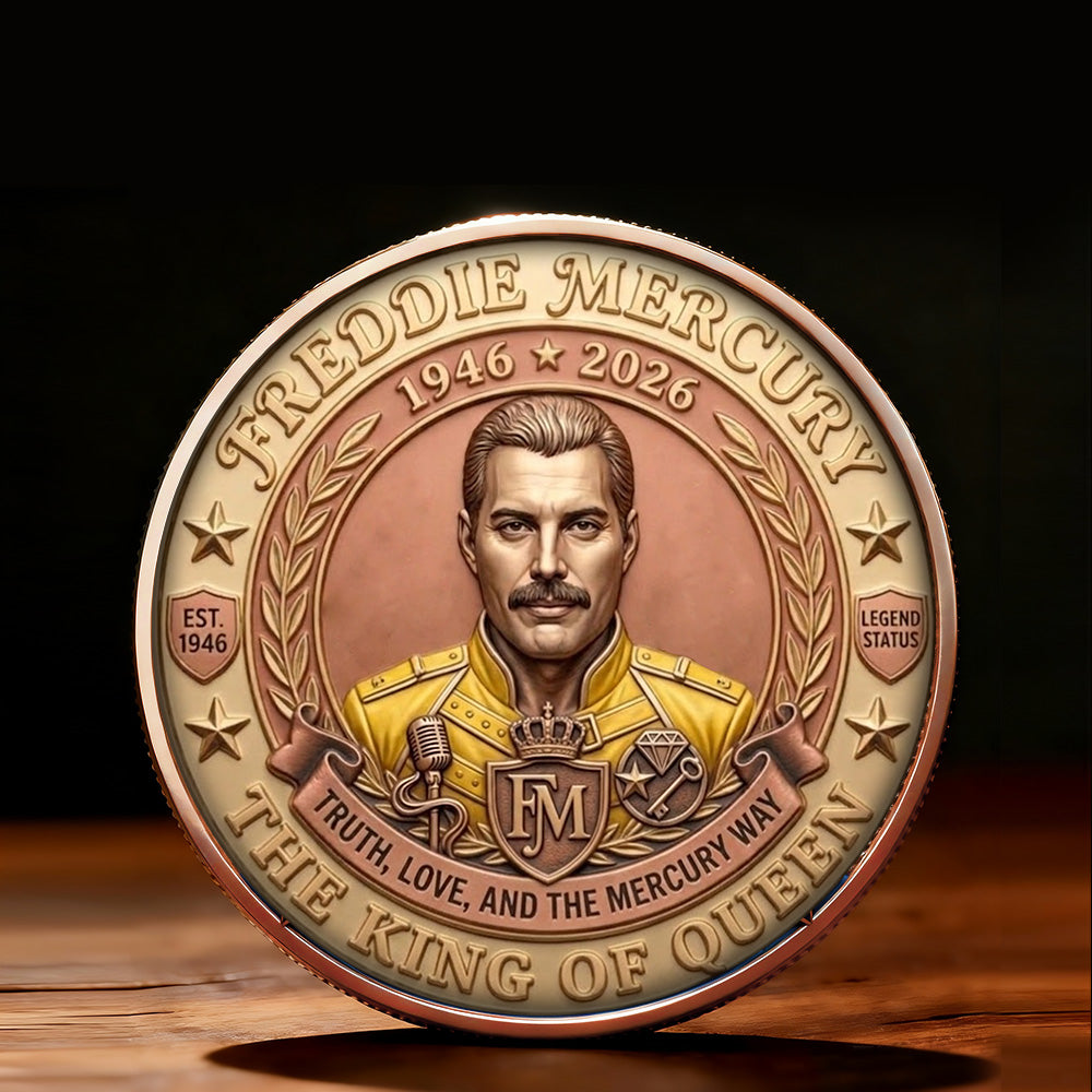 Freddie Mercury 80th Anniversary 2026 Commemorative Coin – TMTHU4618