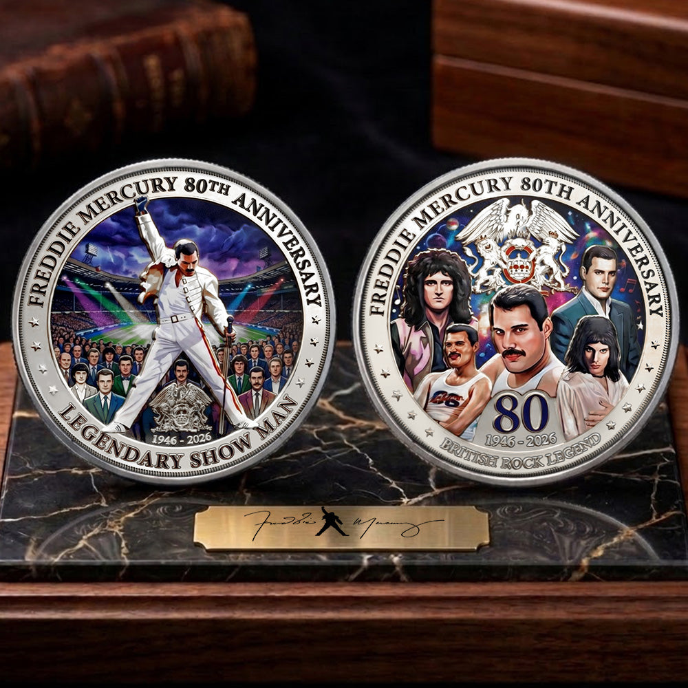 Freddie Mercury 80th Anniversary 2026 Commemorative Coin – TMTHU5434