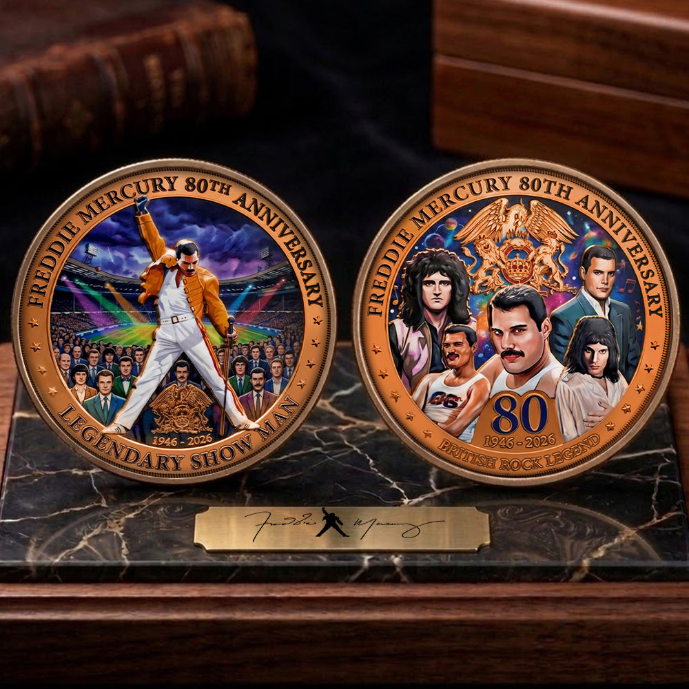 Freddie Mercury 80th Anniversary 2026 Commemorative Coin – TMTHU5434