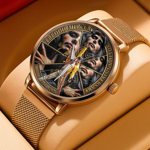 Freddie Mercury 80th Anniversary 2026 Mesh Strap Quartz Watch – TMTHU4518