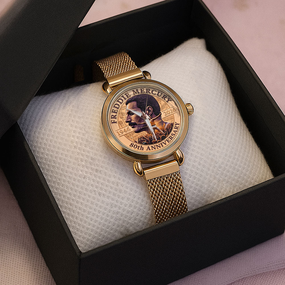 Freddie Mercury 80th Anniversary 2026 Mesh Strap Quartz Watch – TMTHU5535
