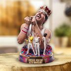 Freddie Mercury 80th Anniversary Custom Shape Acrylic Plaque – TMTHU5335