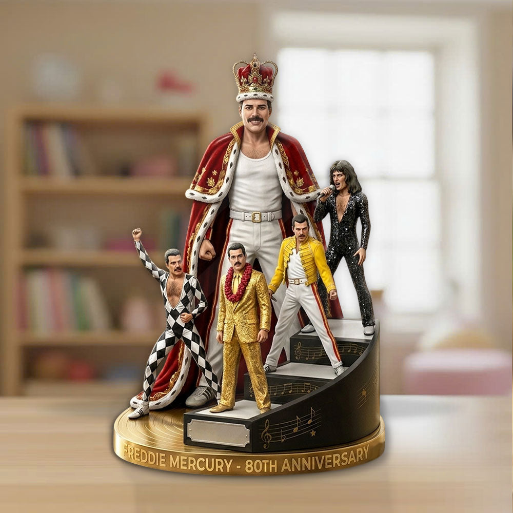 Freddie Mercury 80th Anniversary Custom Shape Acrylic Plaque – TMTHU5930