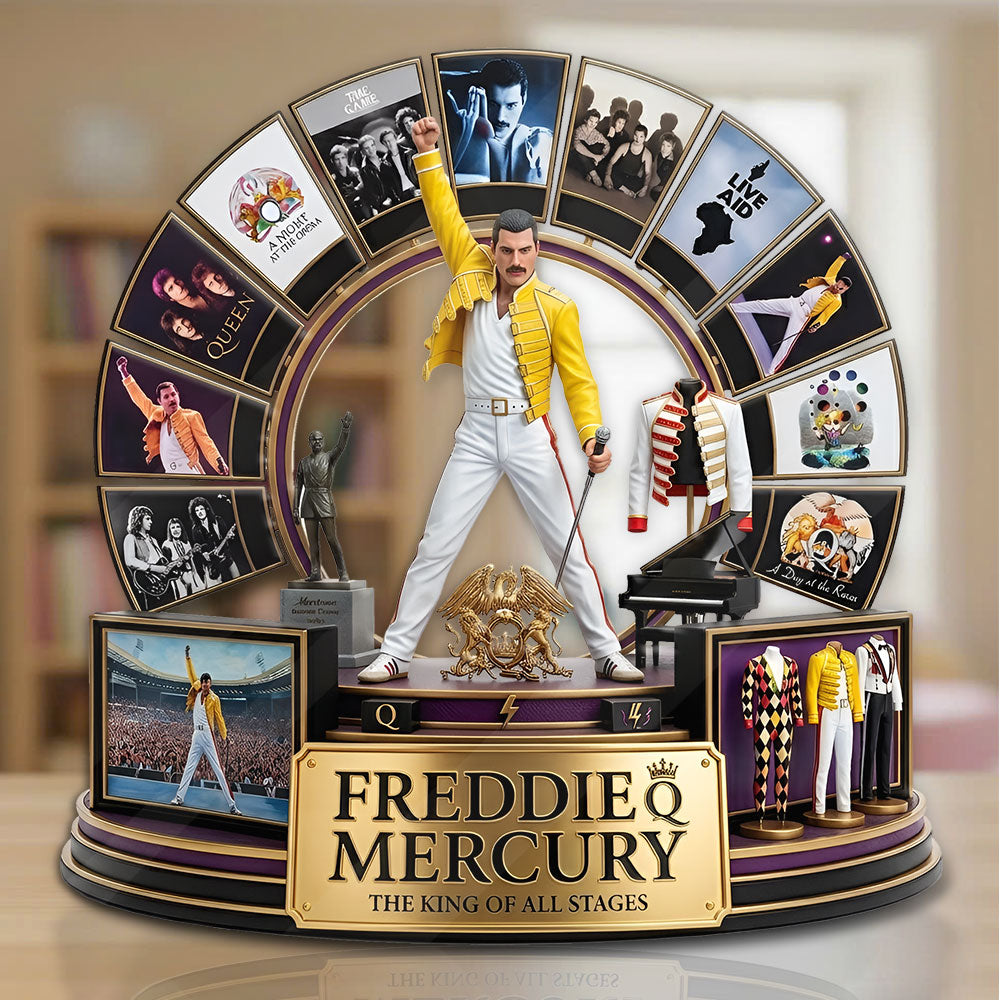 Freddie Mercury 80th Anniversary Custom Shape Acrylic Plaque – TMTHU6140