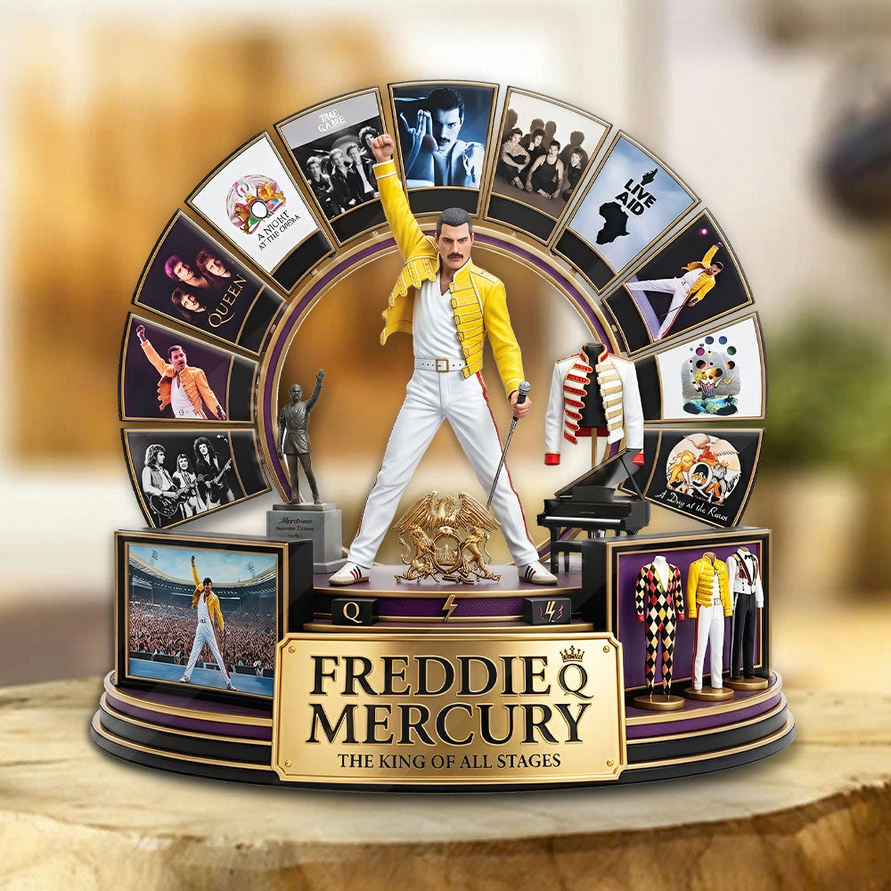 Freddie Mercury 80th Anniversary Custom Shape Acrylic Plaque – TMTHU6140
