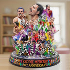 Freddie Mercury 80th Anniversary Custom Shape Acrylic Plaque – TMTHU6143