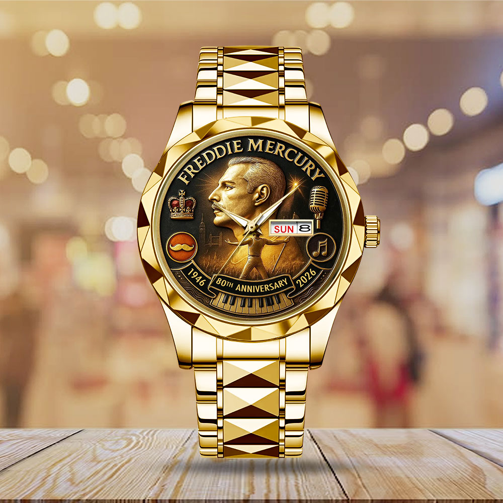 Freddie Mercury 80th Anniversary Alloy Luxury Quartz Watch – MAITM14146