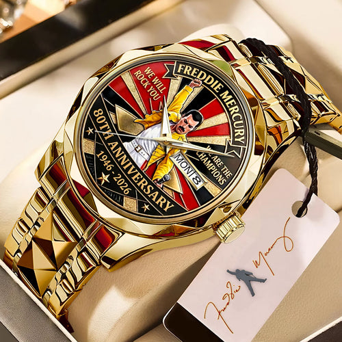 Freddie Mercury 80th Anniversary Alloy Luxury Quartz Watch – MAITM15137