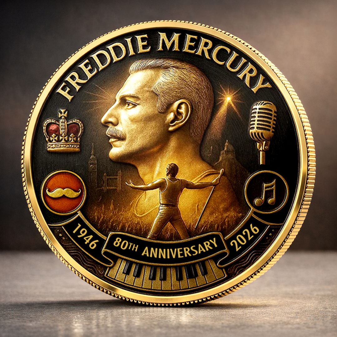 Freddie Mercury 80th Anniversary Commemorative Coin – MAITM15122