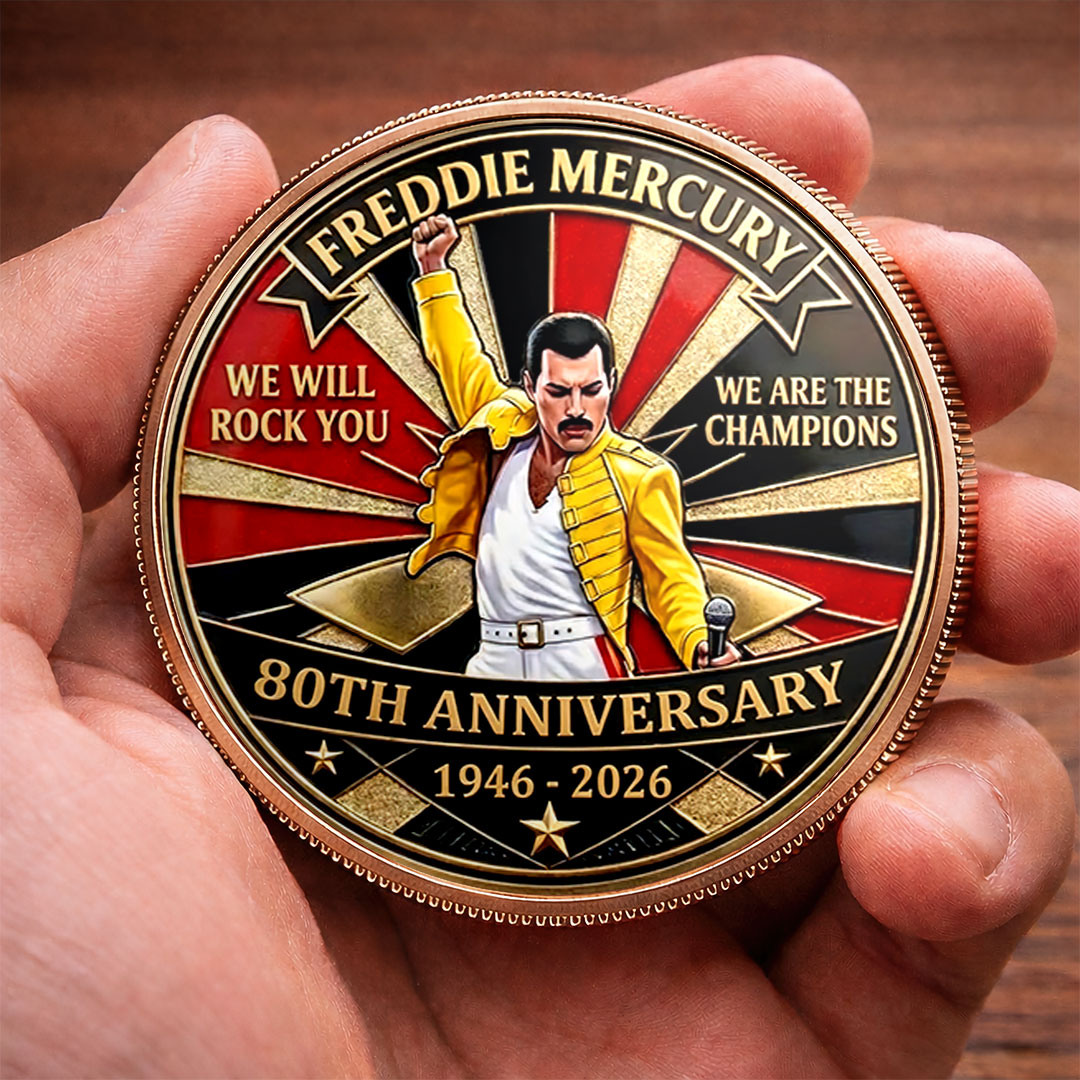 Freddie Mercury 80th Anniversary Commemorative Coin – MAITM15136