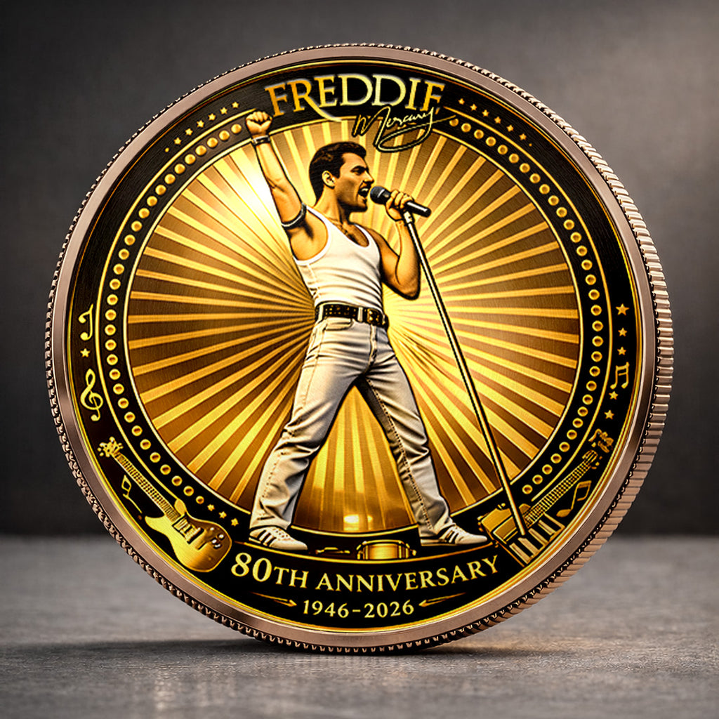 Freddie Mercury 80th Anniversary Commemorative Coin – MAITM15144