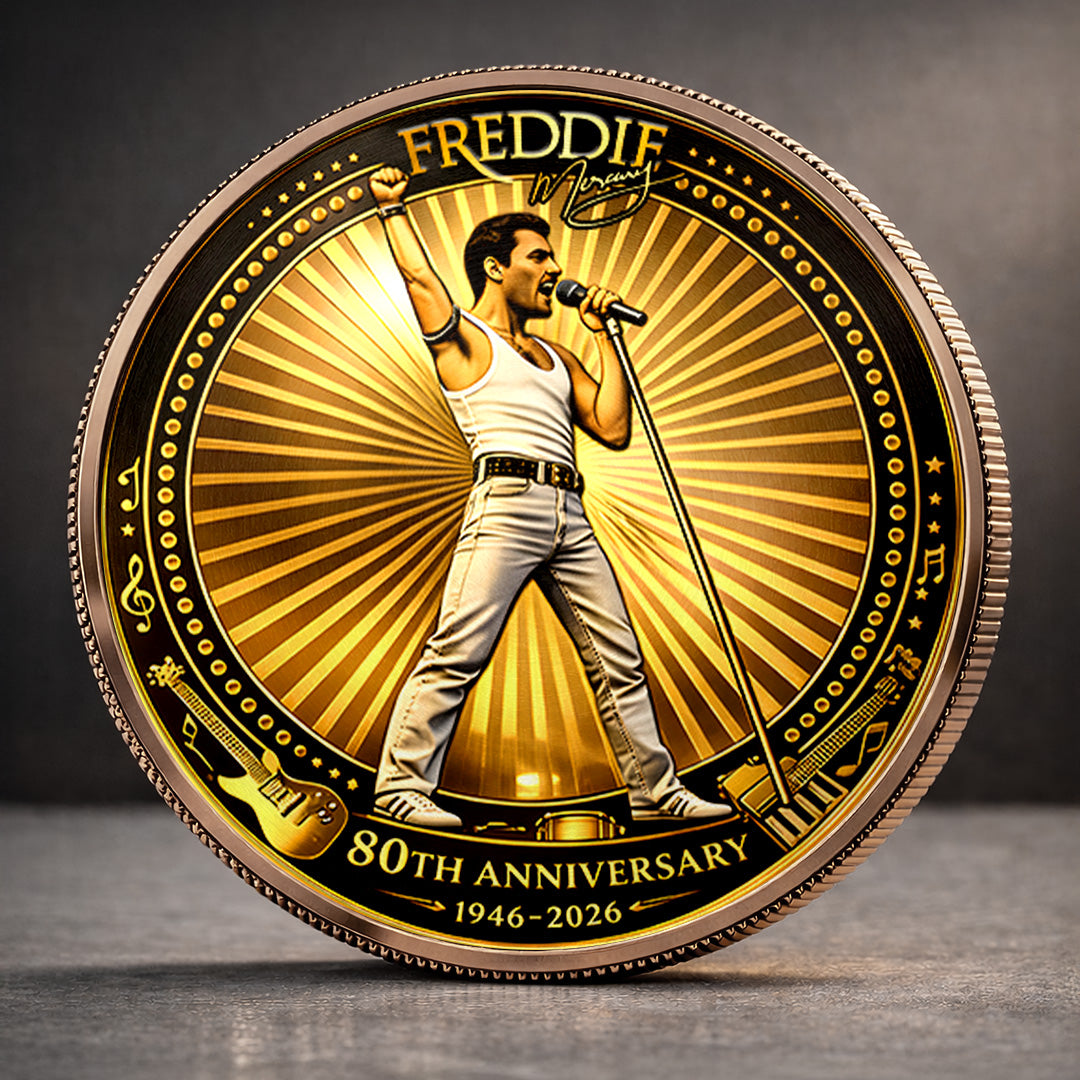 Freddie Mercury 80th Anniversary Commemorative Coin – MAITM15144