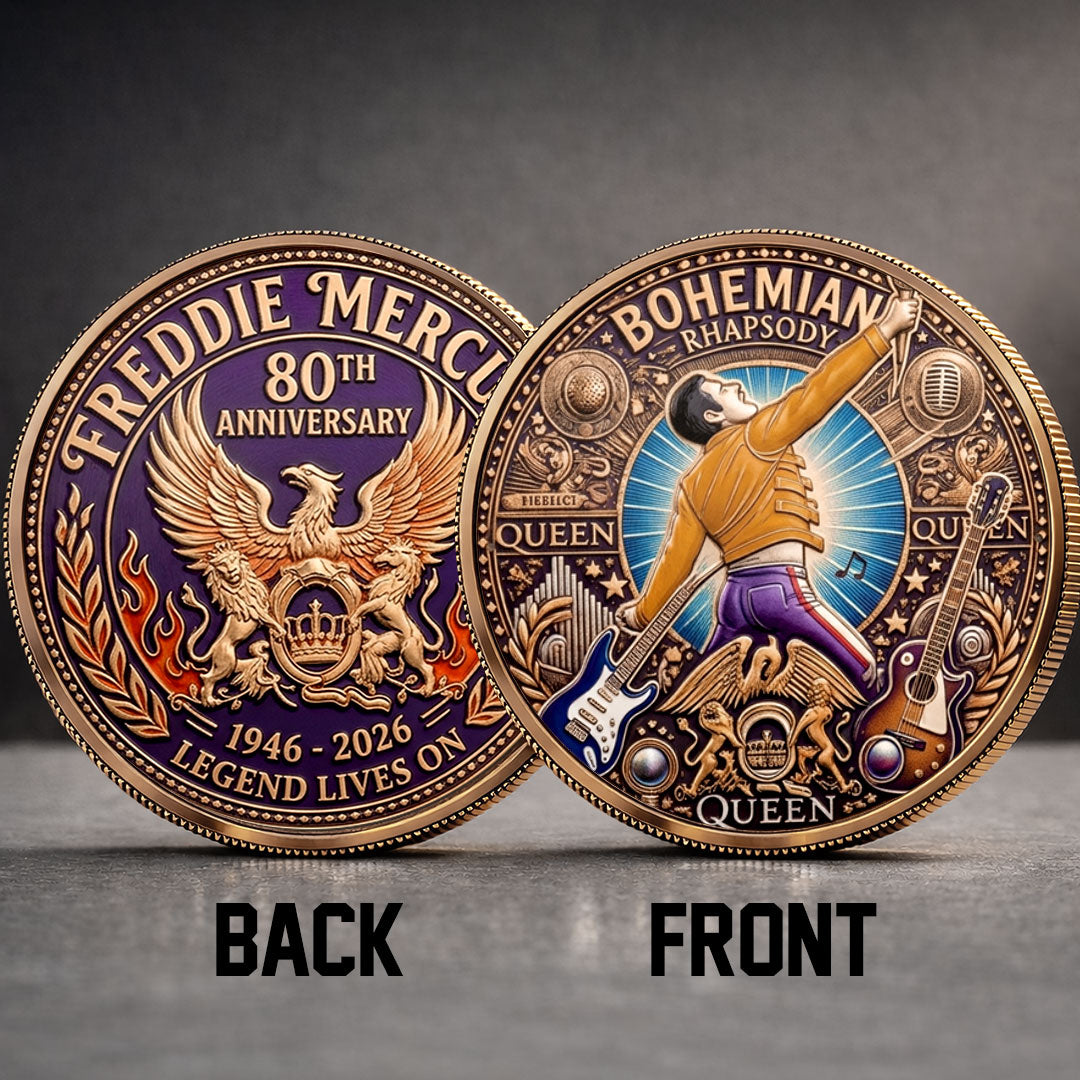 Freddie Mercury 80th Anniversary Commemorative Coin – TMTHU5929