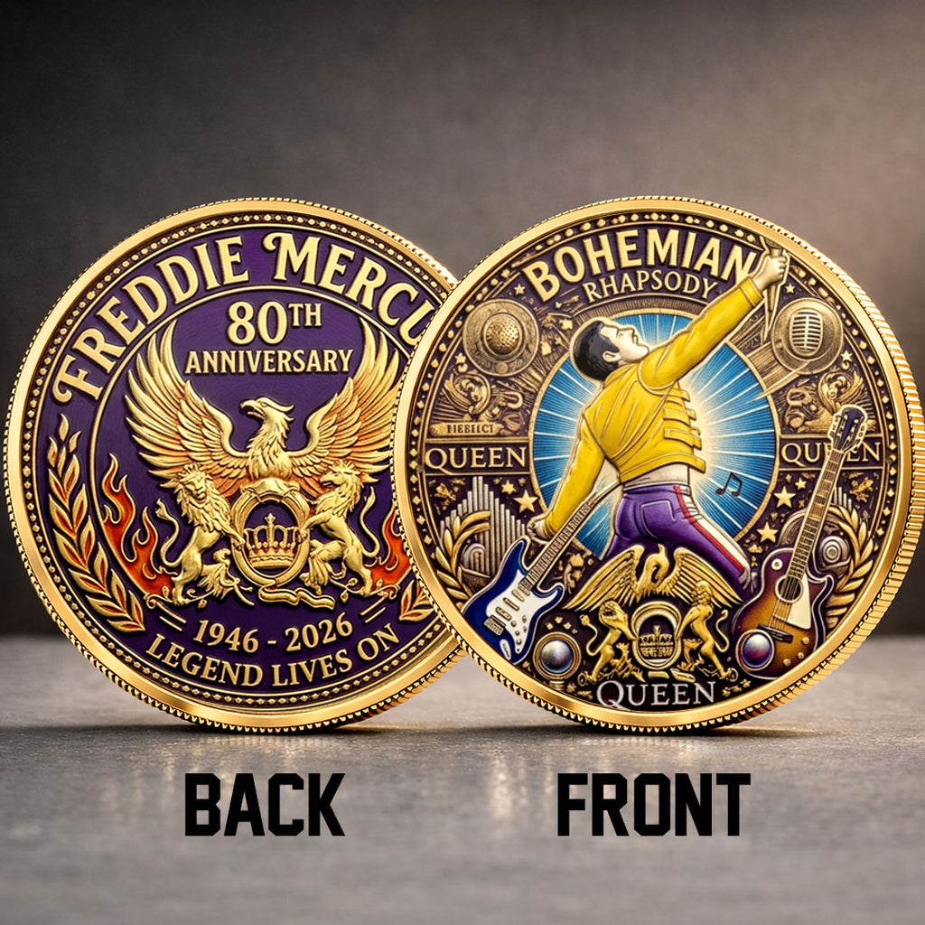 Freddie Mercury 80th Anniversary Commemorative Coin – TMTHU5929