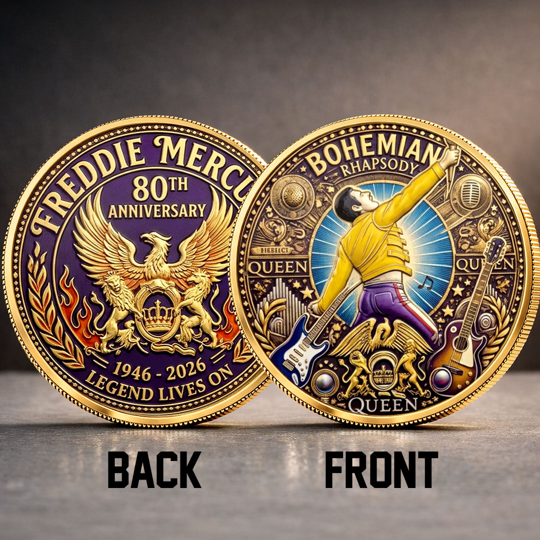 Freddie Mercury 80th Anniversary Commemorative Coin – TMTHU5929