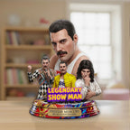 Freddie Mercury 80th Anniversary Custom Shape Acrylic Plaque – TMTHU5433