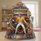 Freddie Mercury 80th Anniversary Custom Shape Acrylic Plaque – TMTHU5436
