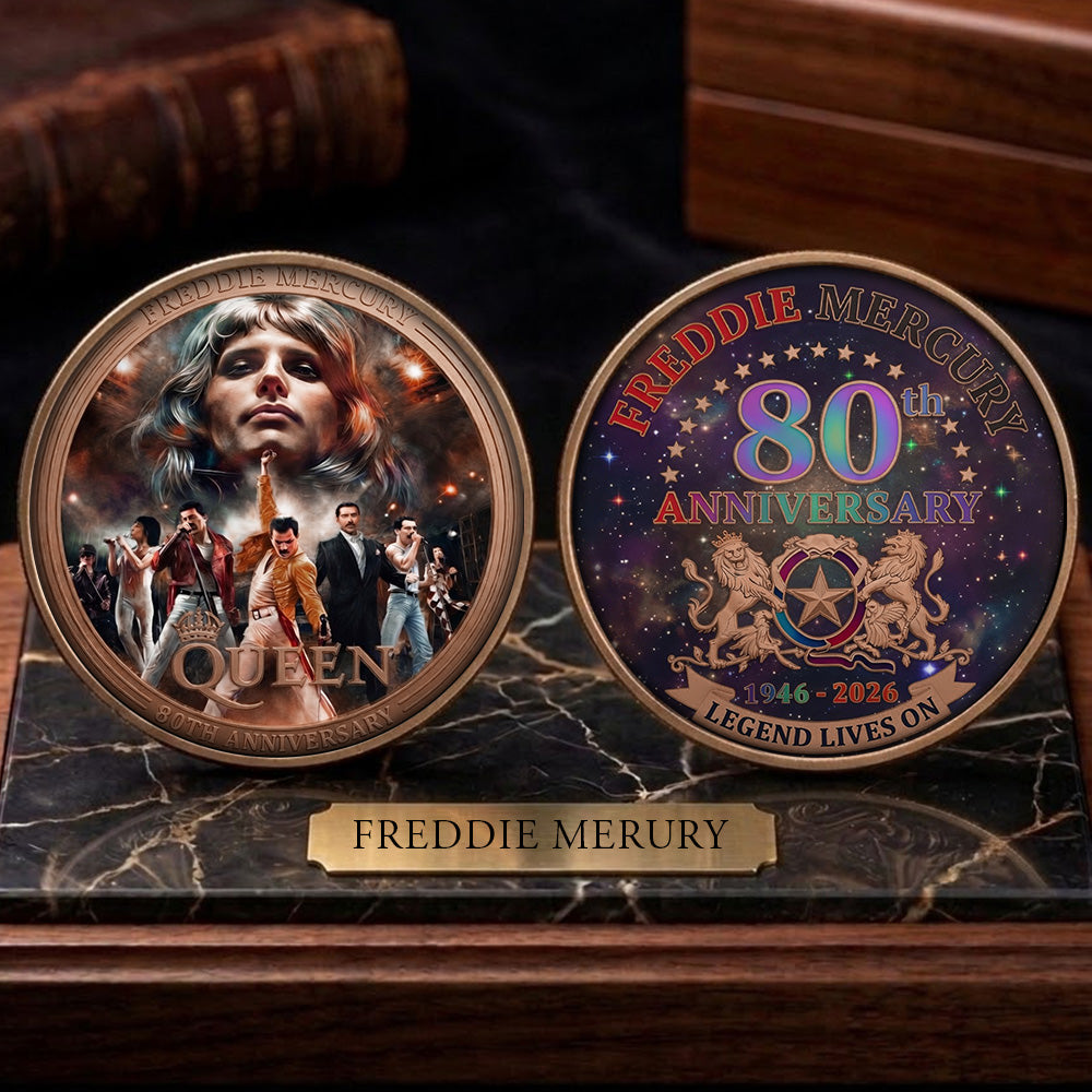 Freddie Mercury 80th Anniversary Commemorative Coin – TMTHU5528